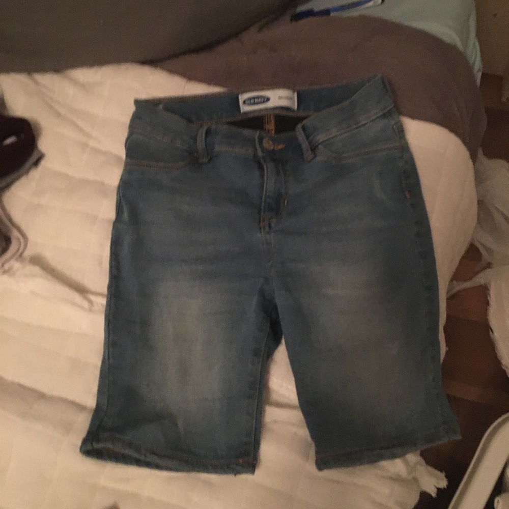 Blue jean shorts